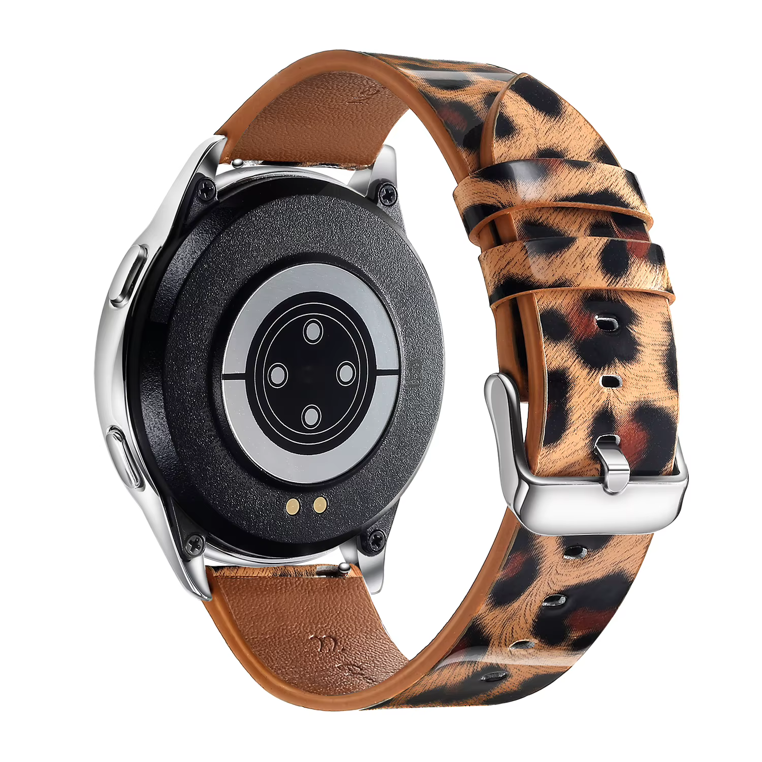Bracelet de montre en cuir léopard à dégagement rapide, 20mm 22mm, pour femmes
