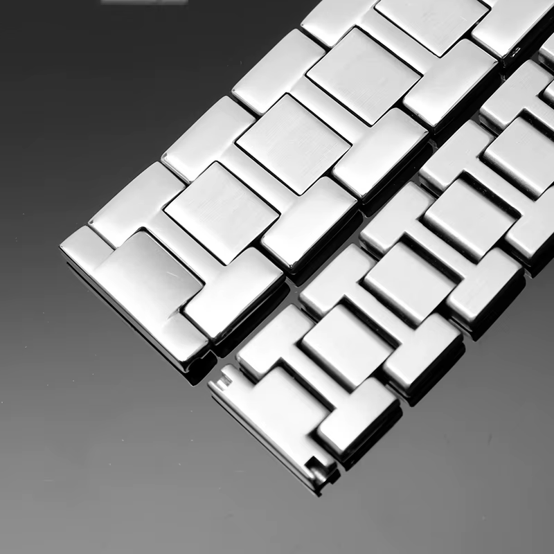 Pour Cartier Tank Solo Ronde série bracelet de montre en acier chaîne