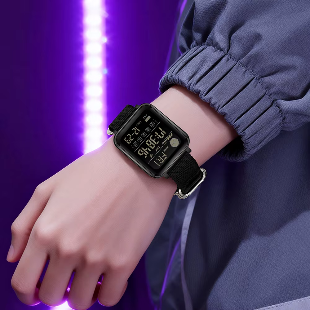 SANDA – montre numérique militaire LED pour hommes