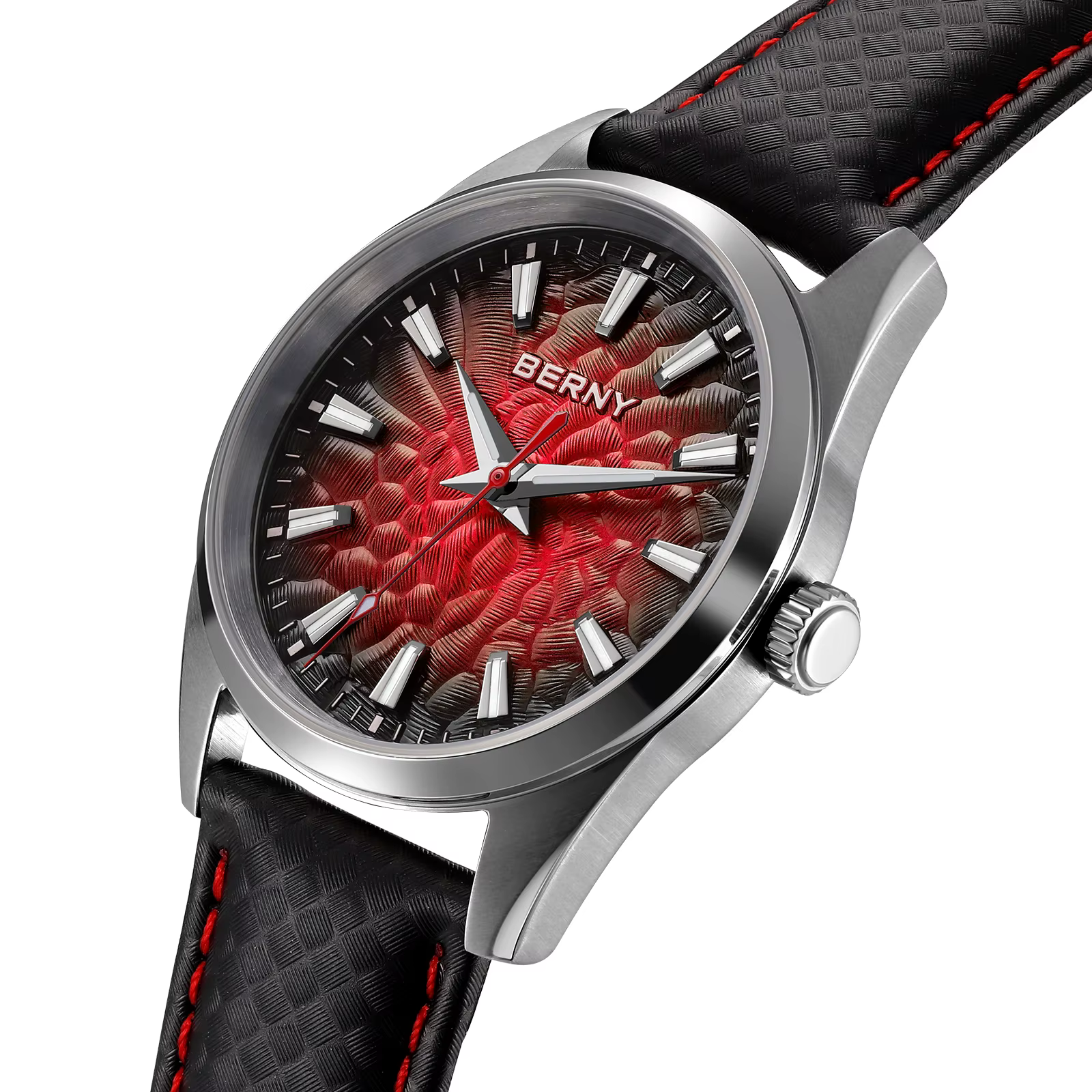 BERNY montres pour hommes 10ATM saphir lumineux mode Quart montre