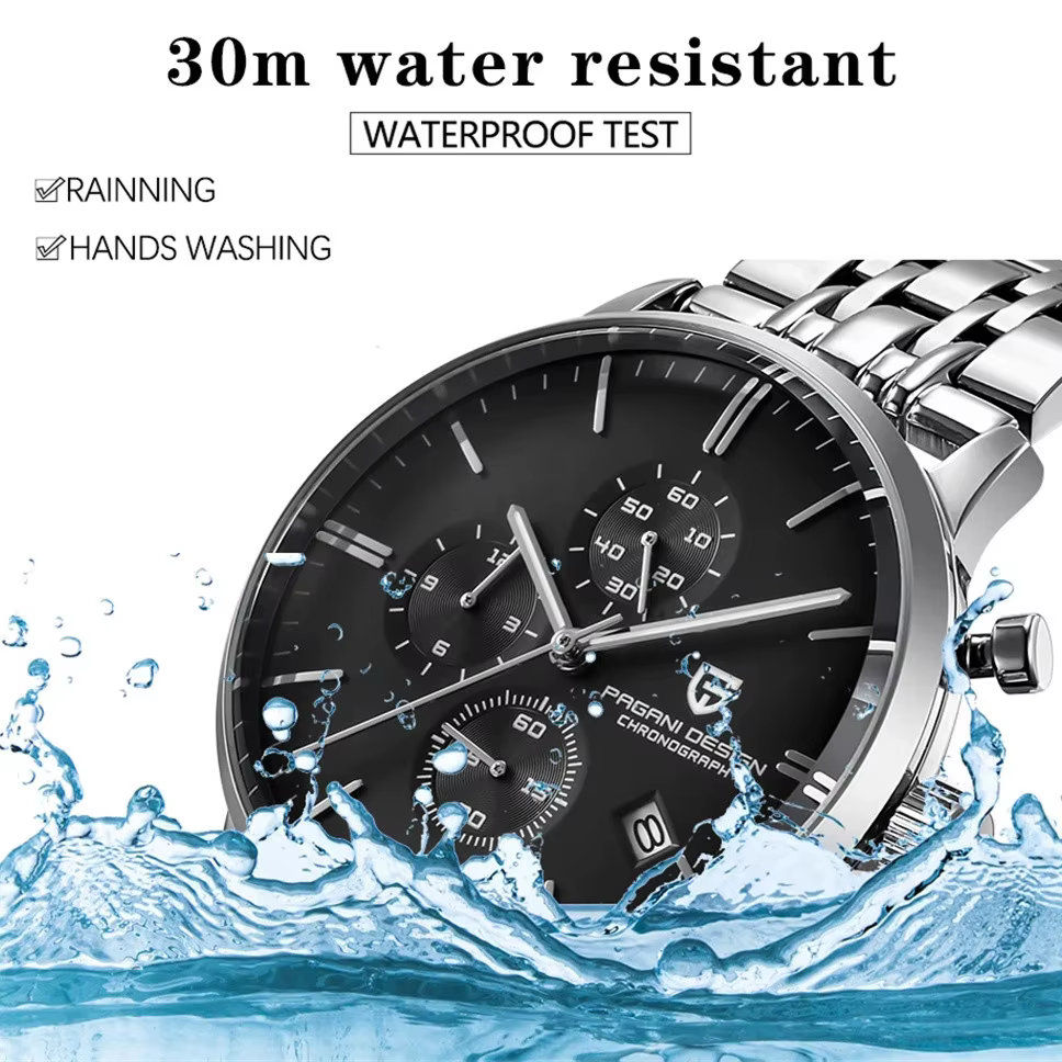 Pagani Design montre chronographe homme japon VK67 Movt étanche multifonctionnel affaires sport