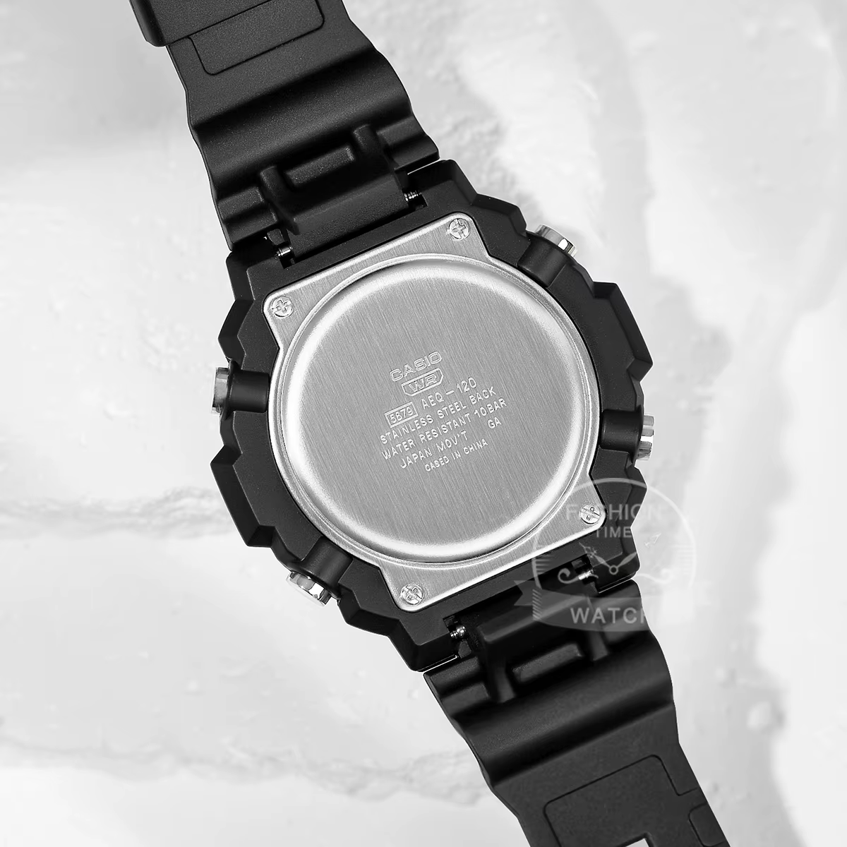 Casio Montre électronique multifonction à double affichage pour hommes série AEQ-120W