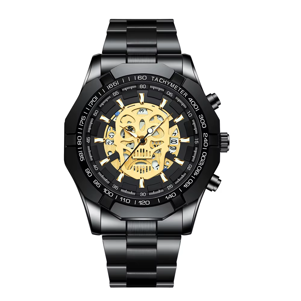 Montre-bracelet en acier inoxydable pour homme