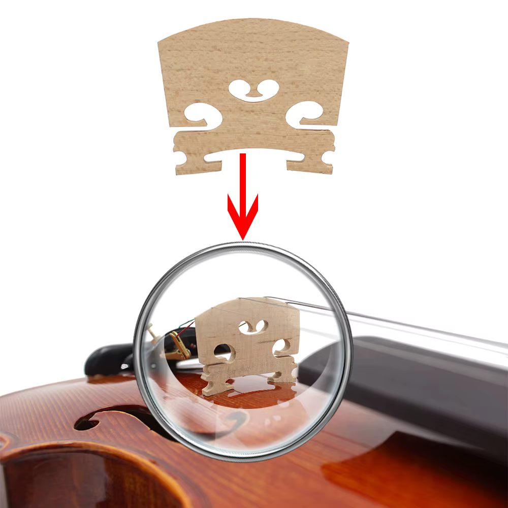 Ensemble de 15 pièces d'accessoires pour violon, avec cordier, ULde queue, pointe de queue, vis d'assistance au ruisseau, colonne sonore, chevalet, 4 chevilles de réglage, airs fins
