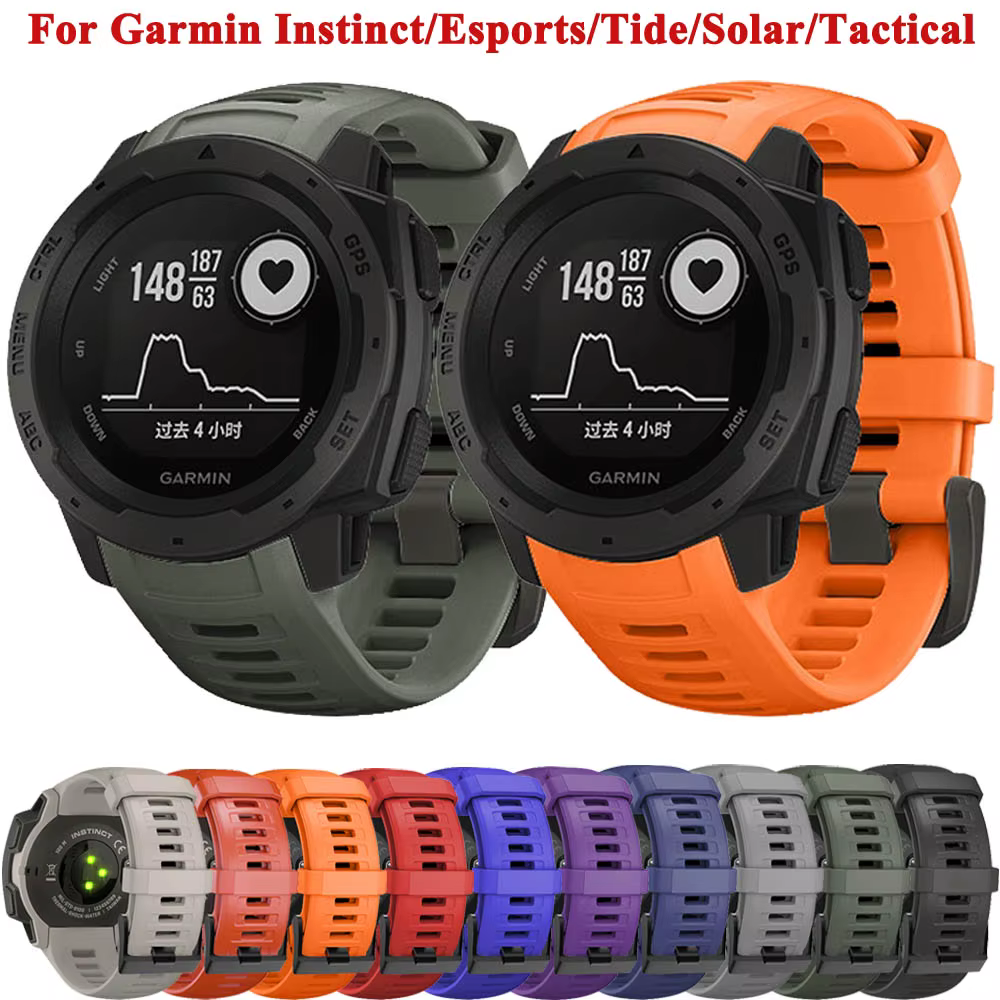 Bracelet en silicone pour montre intelligente Garmin Instinct 2 Solar Duldehors
