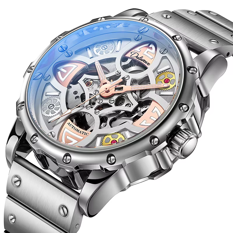 DULUNWE – montre squelette automatique pour hommes