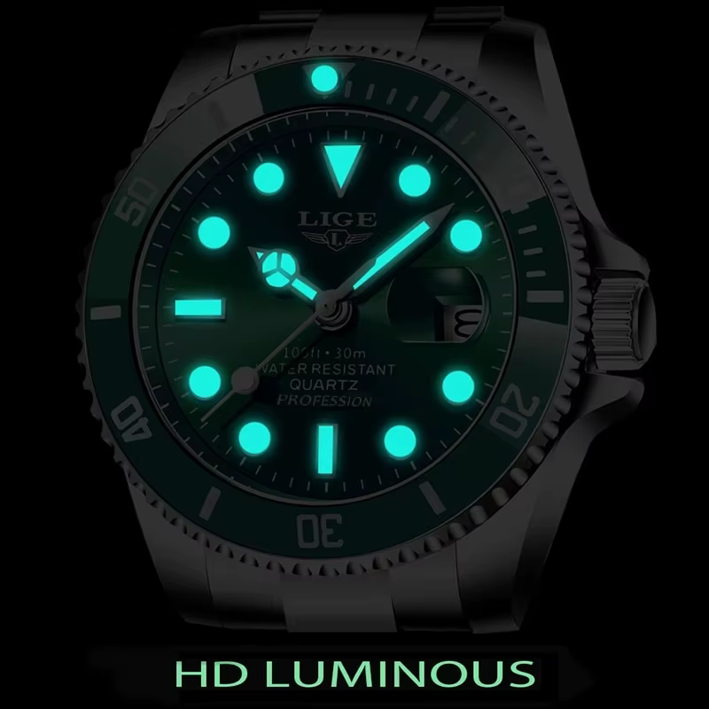 Montre de plongée étanche pour homme