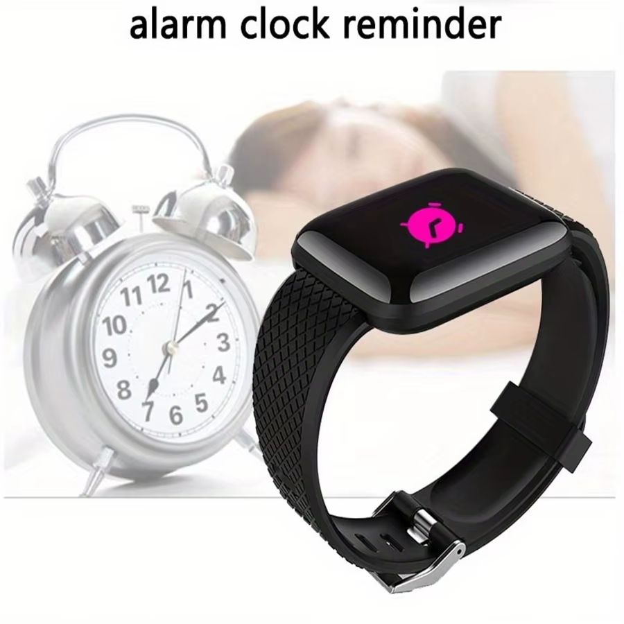 Montre intelligente Sport bracelet Fitness surveillance piste fréquence cardiaque appel et Message rappeler hommes Smartwatch femme 116 Plus horloge D13