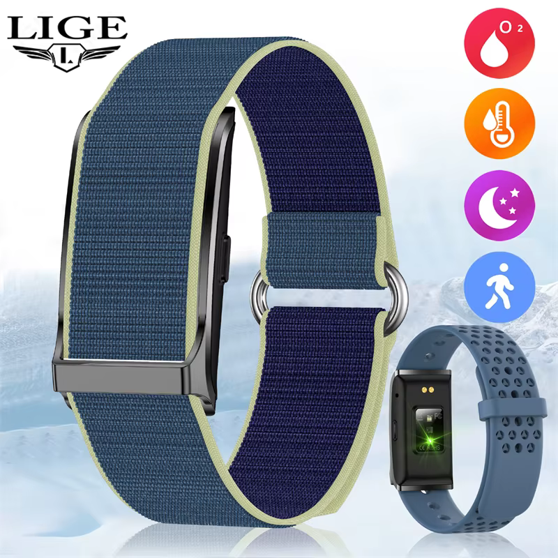 Nouveau Sport Fitness Tracker Bracelet intelligent fréquence cardiaque tensiomètre podomètre rappel d'appel Smartwatch bande pour hommes femmes