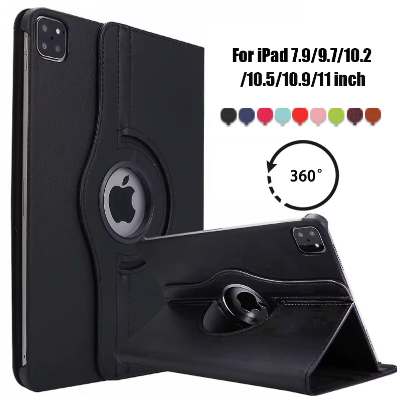 Étui rotatif à 360 degrés pour iPad Pro 11 2022 2021 iPad Air 1 2 3 10.5 4 5 10.9 iPad 9.7 5e 6e 10.2 7e 8e 9e 10e, housse pour tablette