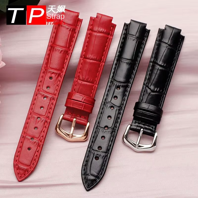 Bracelet de montre en cuir de vachette pour Cartier