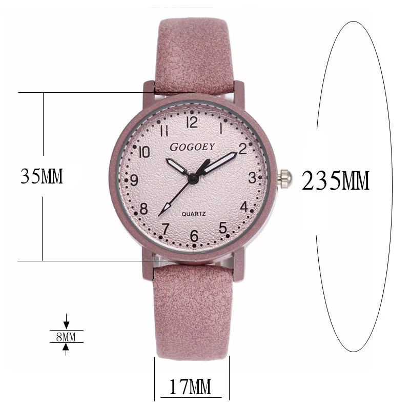 Vintage femmes montres bracelet en cuir décontracté Quartz montre-bracelet