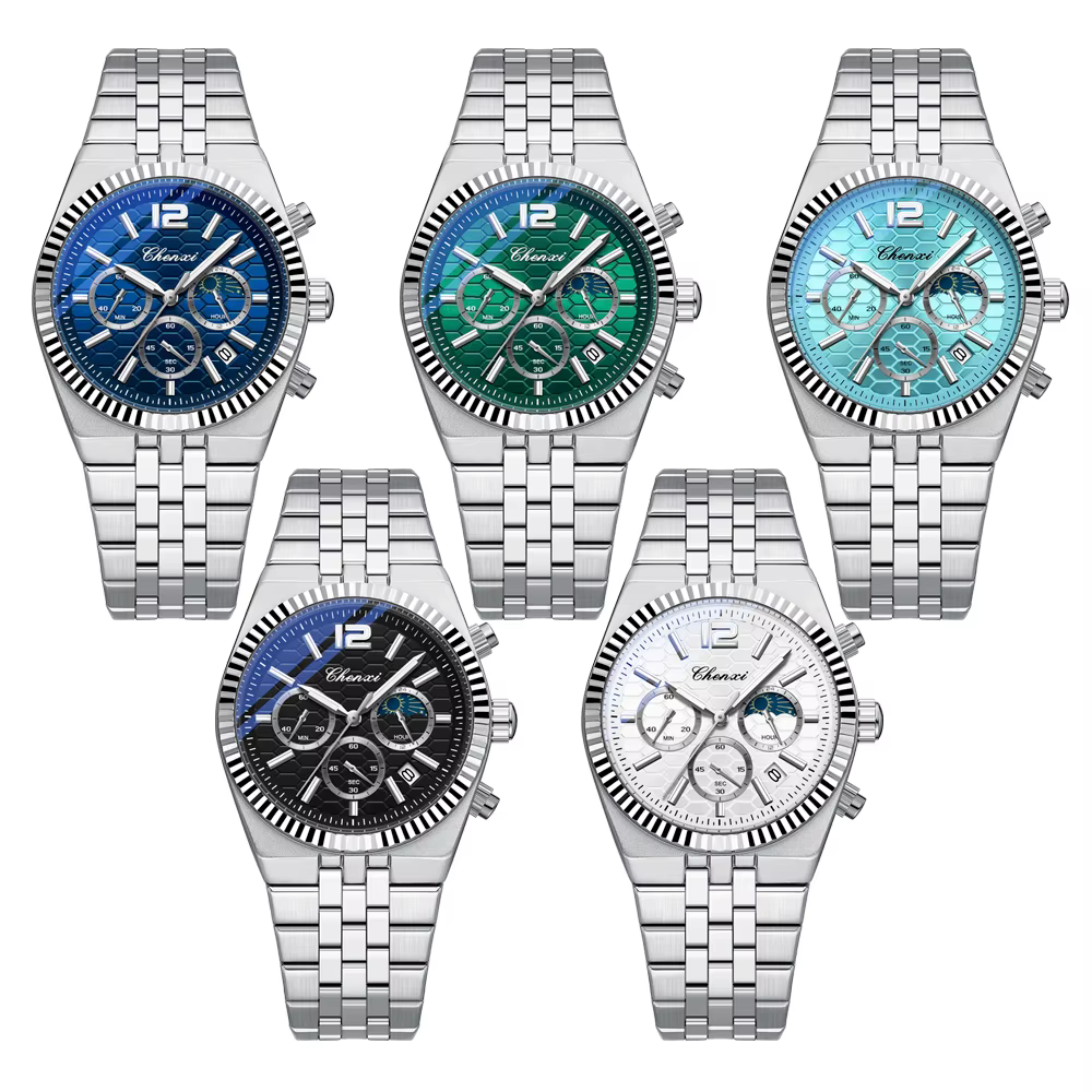 CHENXI Original hommes montre à Quartz étanche affaires chronographe homme montre-bracelet lumineux mode bracelet en