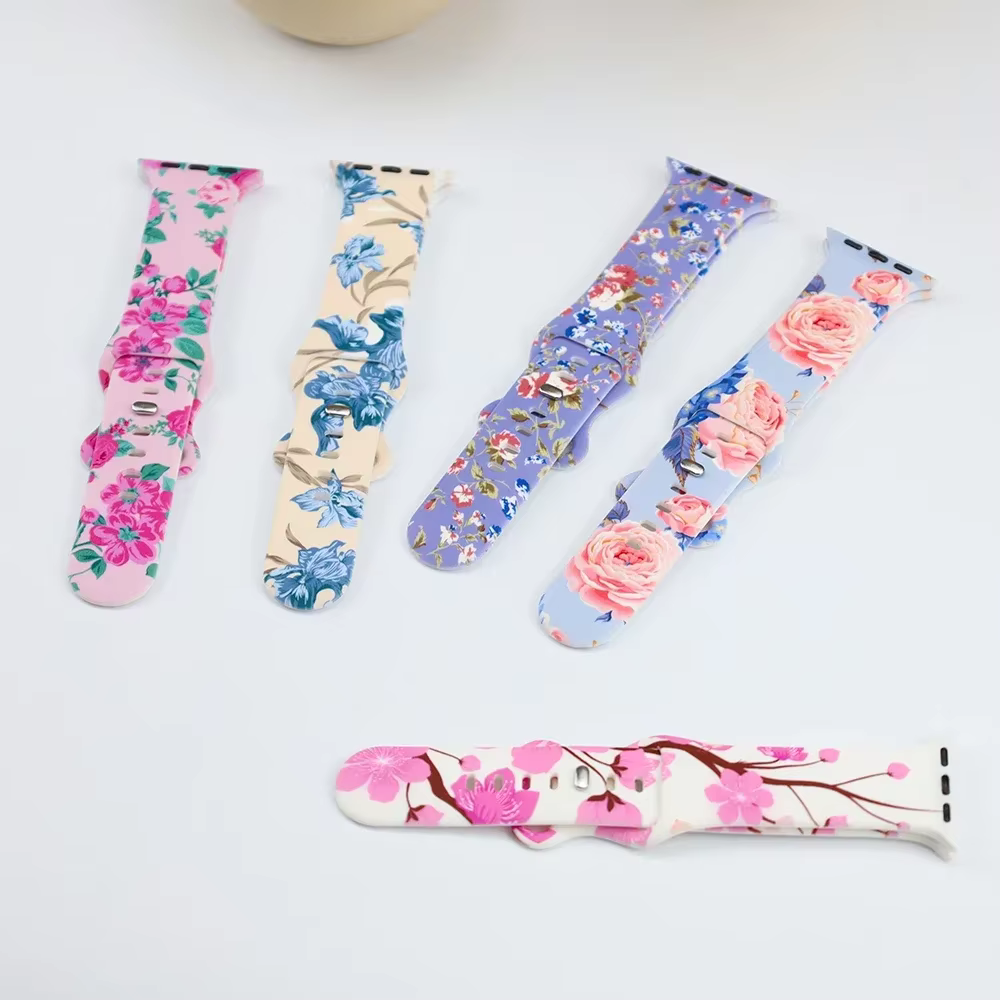 Bracelet Imprimé Floral pour Apple Watch
