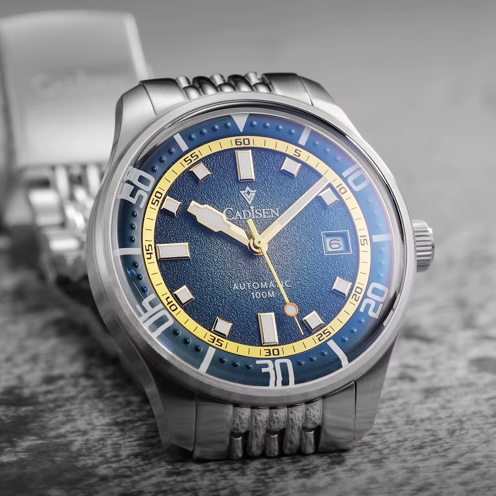 Cadisen 2026 Nouvelle Montre Mécanique pour Homme en Acier Inoxydable avec Mouvement 8215 Étanche 10 ATM Luminescente Marque de Luxe Haut de Gamme
