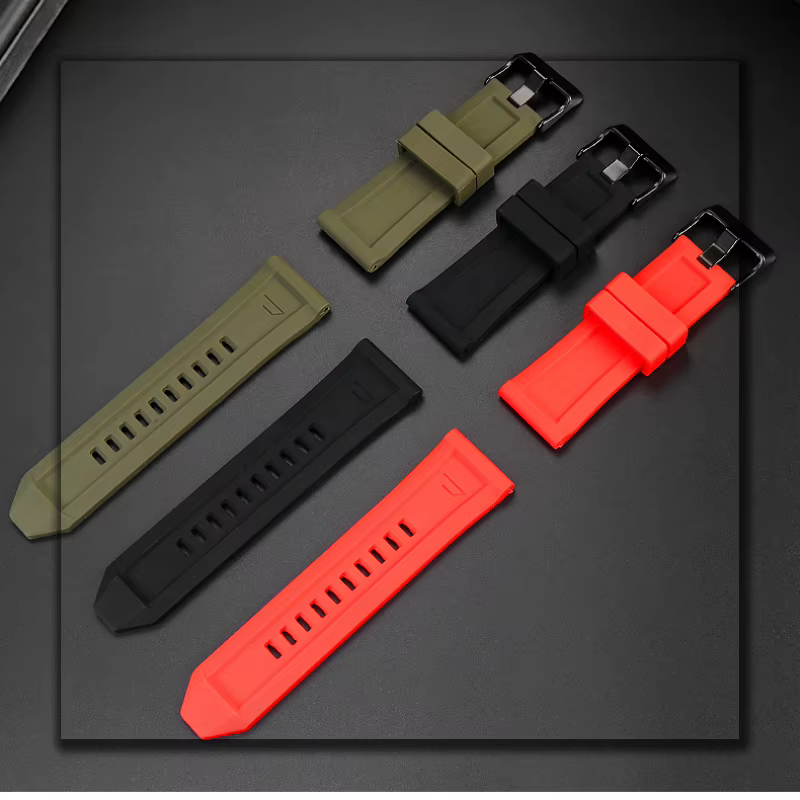 Bracelet de montre en caoutchouc de Silicone de haute qualité
