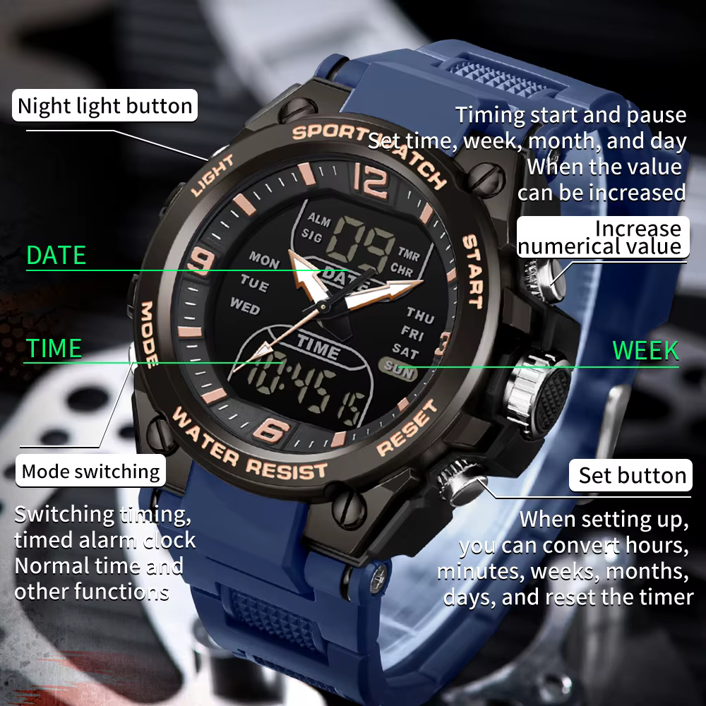 Montres militaires tactiques pour hommes
