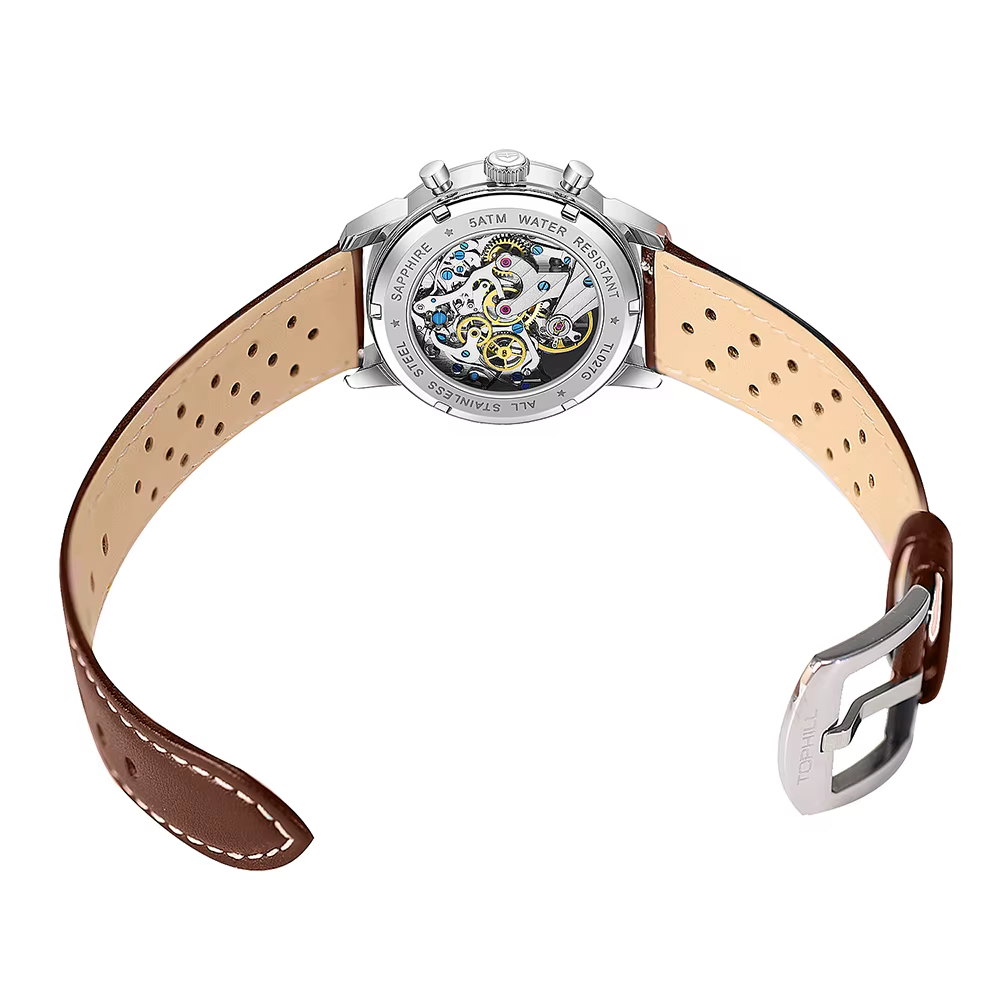 TOPHILL montre 1963 chronographe mécanique montre-bracelet mouette ST1901 mouvement pilote