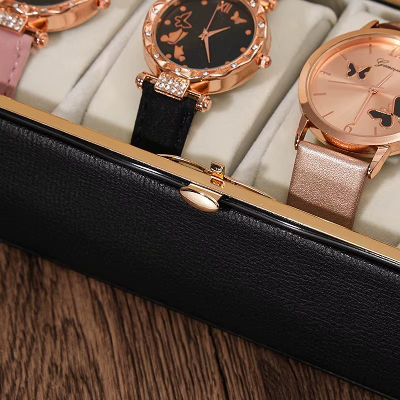 Mallette de rangement pour montre à carreaux