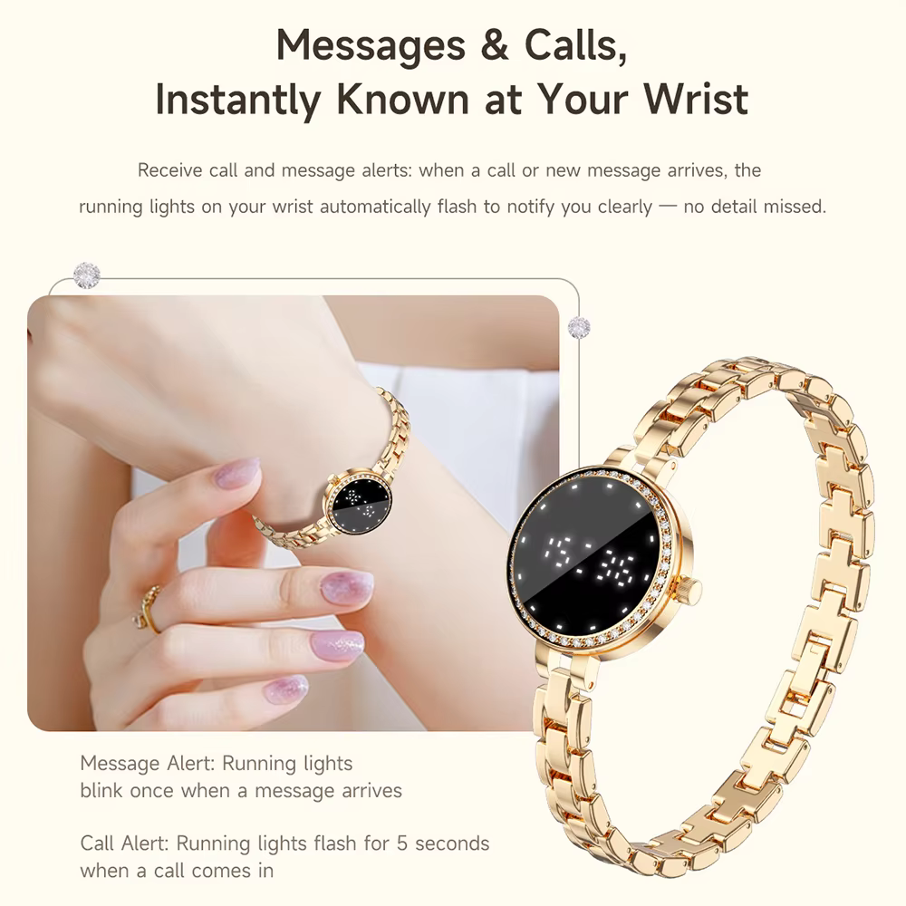 Montre connectée élégante pour femmes