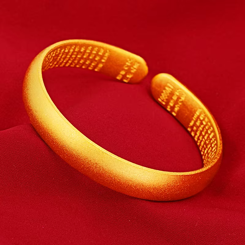 Bracelet en or jaune 24 carats pour femmes, élégant, pluie de météores, gypsophile, bijoux fins, cadeau d'anniversaire et de mariage