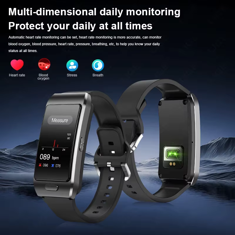 Casque montres intelligentes deux en un appels de réponse Assistant vocal surveillance de la santé Smartband contrôle des gestes Smartwatch 2025 nouveau