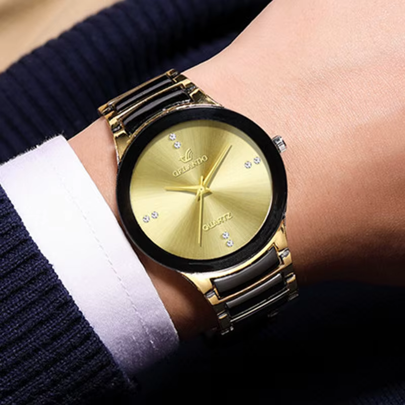 Montre de luxe en acier au tungstène pour hommes