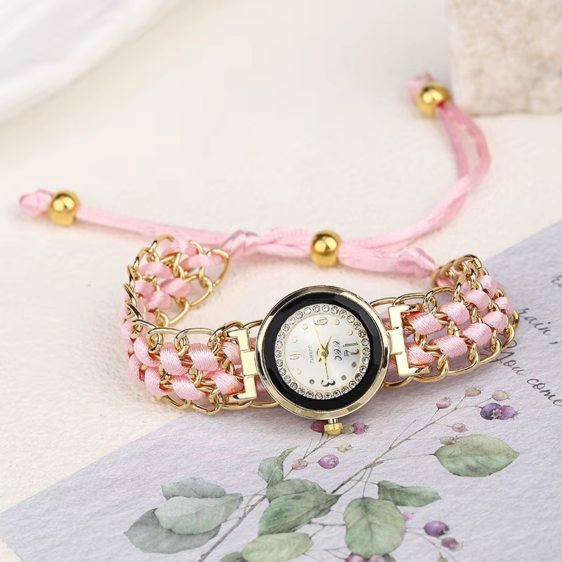 Mode femmes montres tricot corde chaîne enroulement analogique Quartz montre-bracelet Simple dames horloge décontractée Relogio Feminino cadeaux
