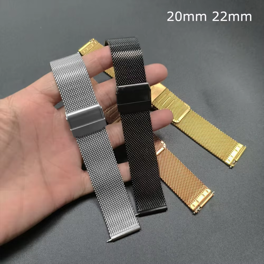 Bracelet en boucle milanaise pour Garmin Forerunner 70 170/Venu 2 3 4 Sq 20mm 22mm