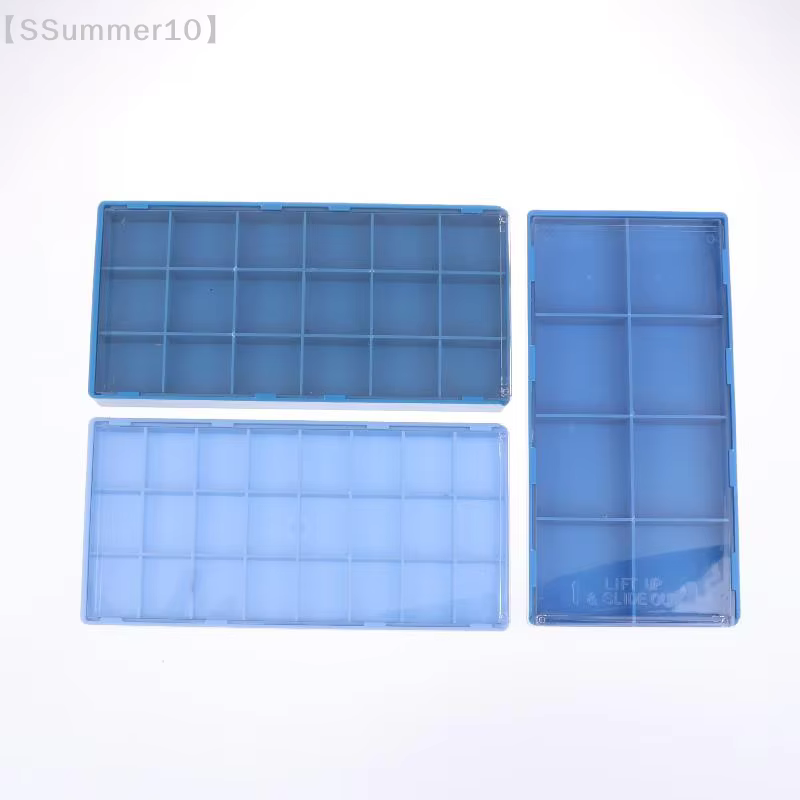 【SSummer10】 Boîte de rangement pour pièces de montre à 8/18/24 compartiments avec couvercle