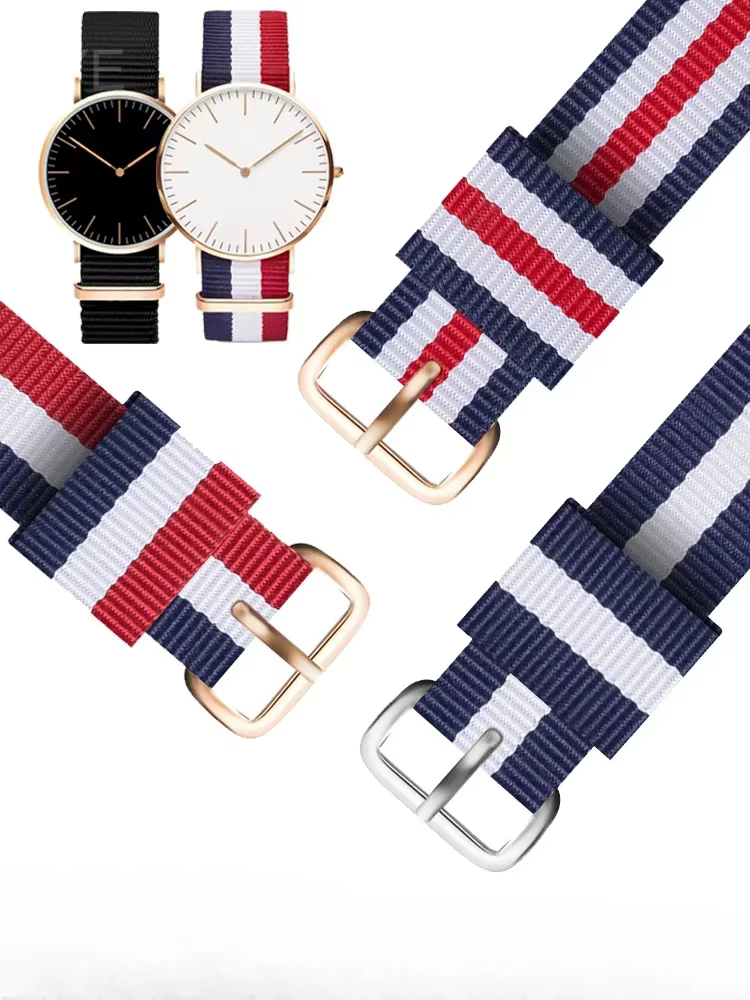 Bracelets de montre en nylon respirant pour hommes et femmes