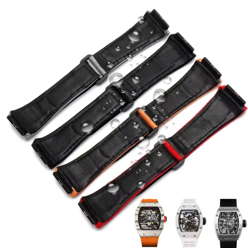 Bracelet de montre en Nylon pour Richard mille RM011 RM3502 RM056