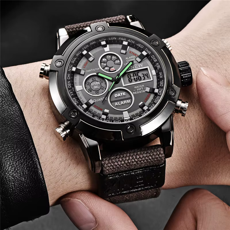 Montre d'affaires chronographe pour homme