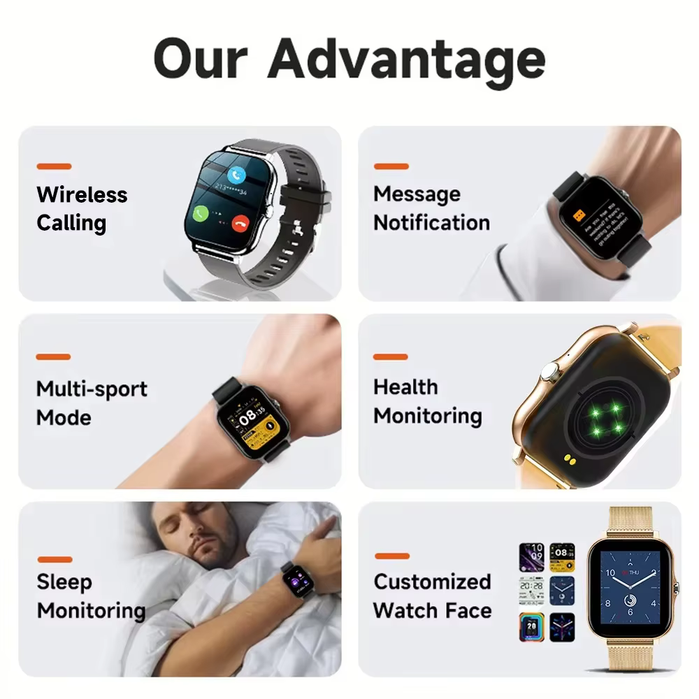Montre connectée nouvelle génération pour hommes et femmes