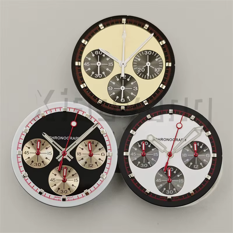 Cadran de Montre Chronographe Vk63 avec Jeu d'Aiguilles