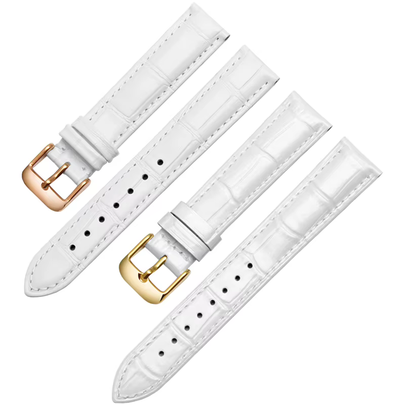 Bracelet blanc pour Tissot Cartier DW 12 14mm 15mm 16mm 17mm 18mm 20mm