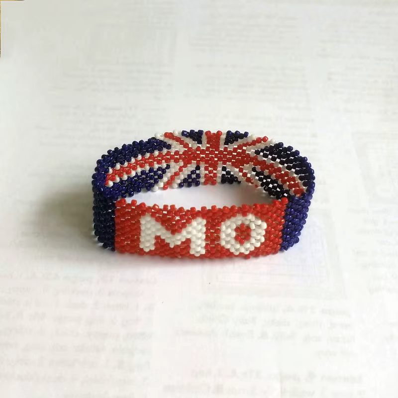 ABL049, personnalisé jeu de Marathon Osako Kenya drapeau Miyuki perles de rocaille élastique fait à la main chanvre tissé Hippy hommes femmes Bracelets de course