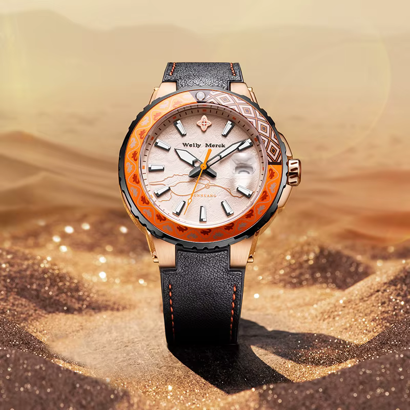 WM montre automatique mécanique marque originale montres édition limitée Collaboration série plongée Welly Merck montre-bracelet pour homme
