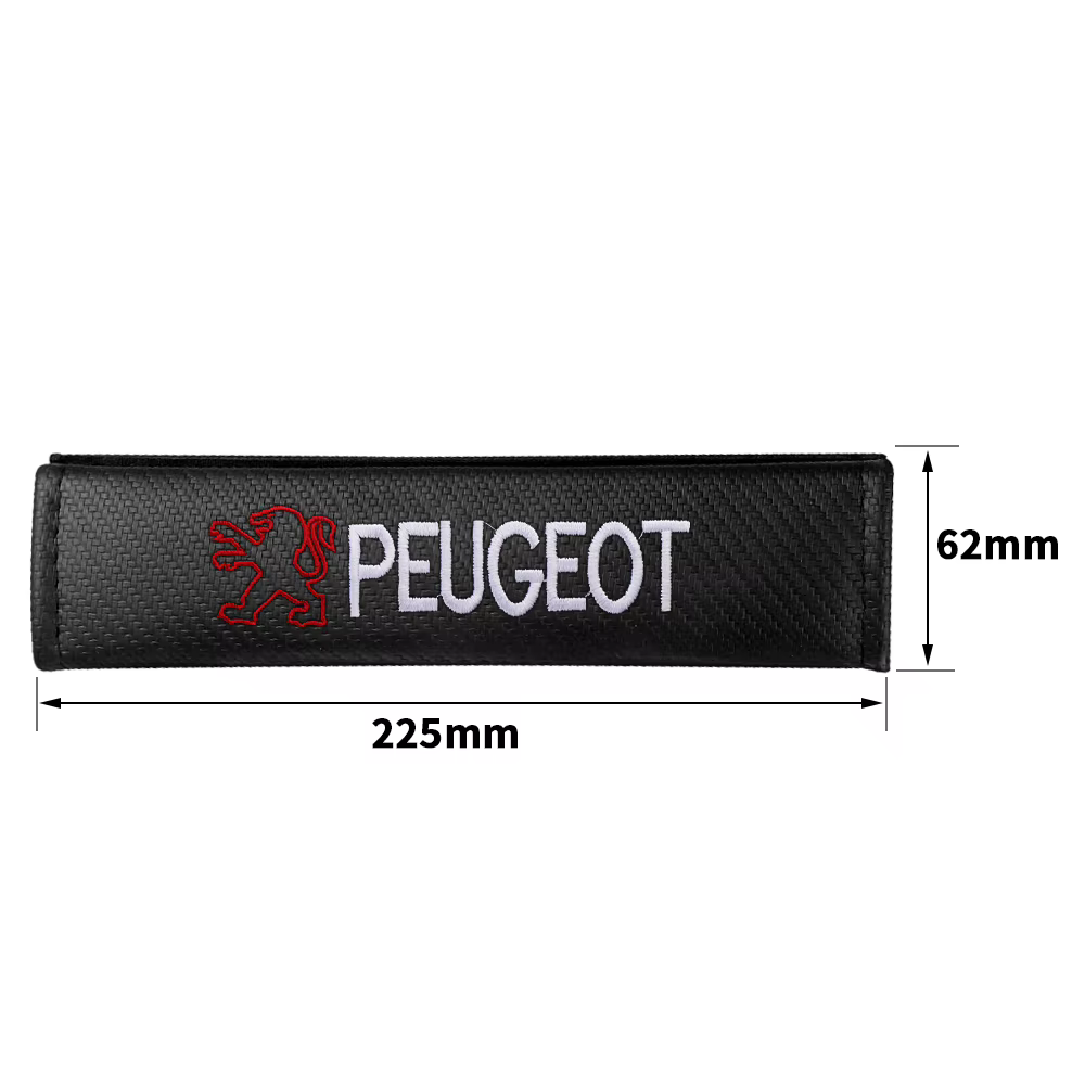 Ceinture de sécurité en cuir PU pour voiture, Protection des épaules, accessoires d'intérieur automobile pour Peugeot 208 308 207 107 508 607 106 406 407 307 206