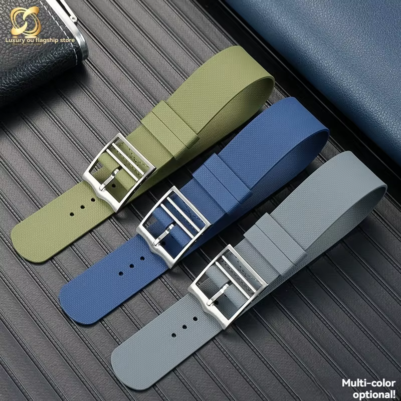 Bracelet de montre en caoutchouc fluoré de qualité supérieure pour la série Tudor FXD