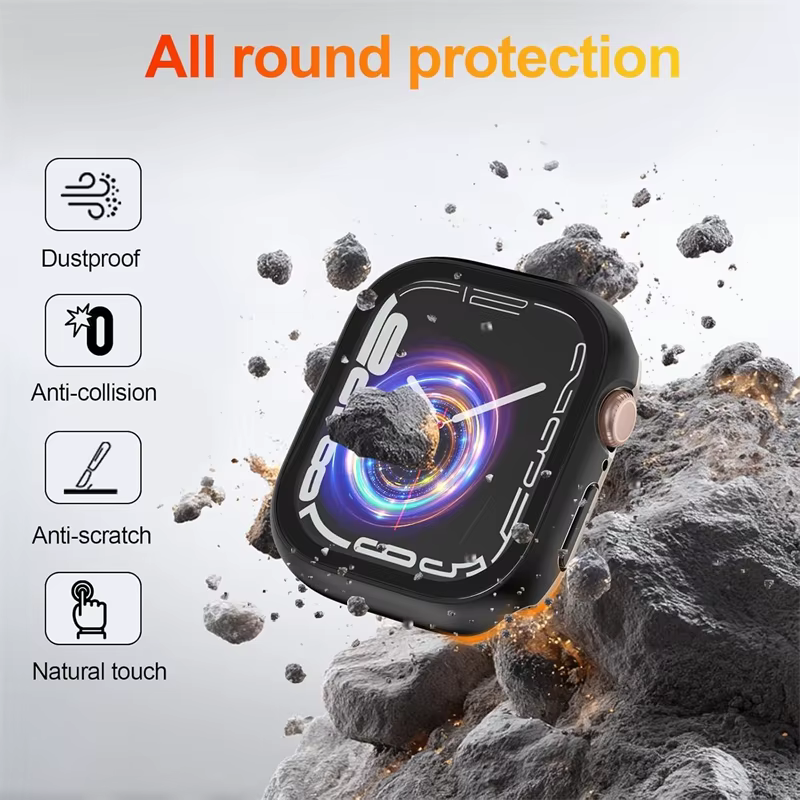 Verre + couvercle pour boîtier de montre Apple 44mm 40mm 38 42 49mm 41mm 45mm 46mm