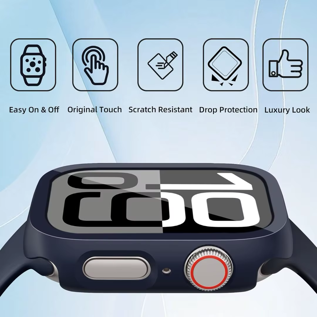 Coque de protection pour Apple Watch Series 10 11 Ultra 2 3 9 8 7 6 5 4 45 41 40 42 44 46 SE 3 Montre intelligente