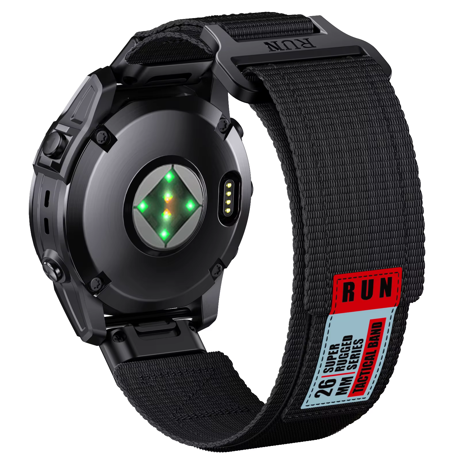 Runcool 22mm 26mm de large Garmin Fenix 7 7X Pro 6 6X 5 5X Plus bracelet QuickFit instinctif 2