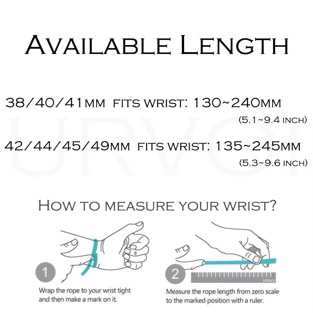 Bracelet URVOI pour Apple Watch Ultra 3 2 Series 11 10 9 8 SE
