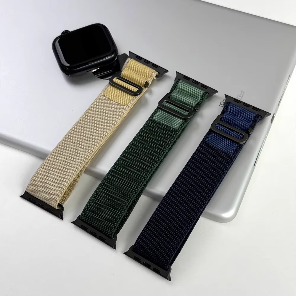 Bracelet à boucle alpine pour Apple watch Ultra 3 2 bandes 49mm 45mm 44mm 40mm 41mm 46mm 42mm