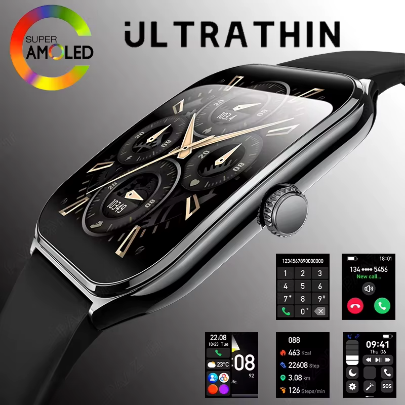 Nouvelle montre connectée ultra-fine 2026 pour hommes