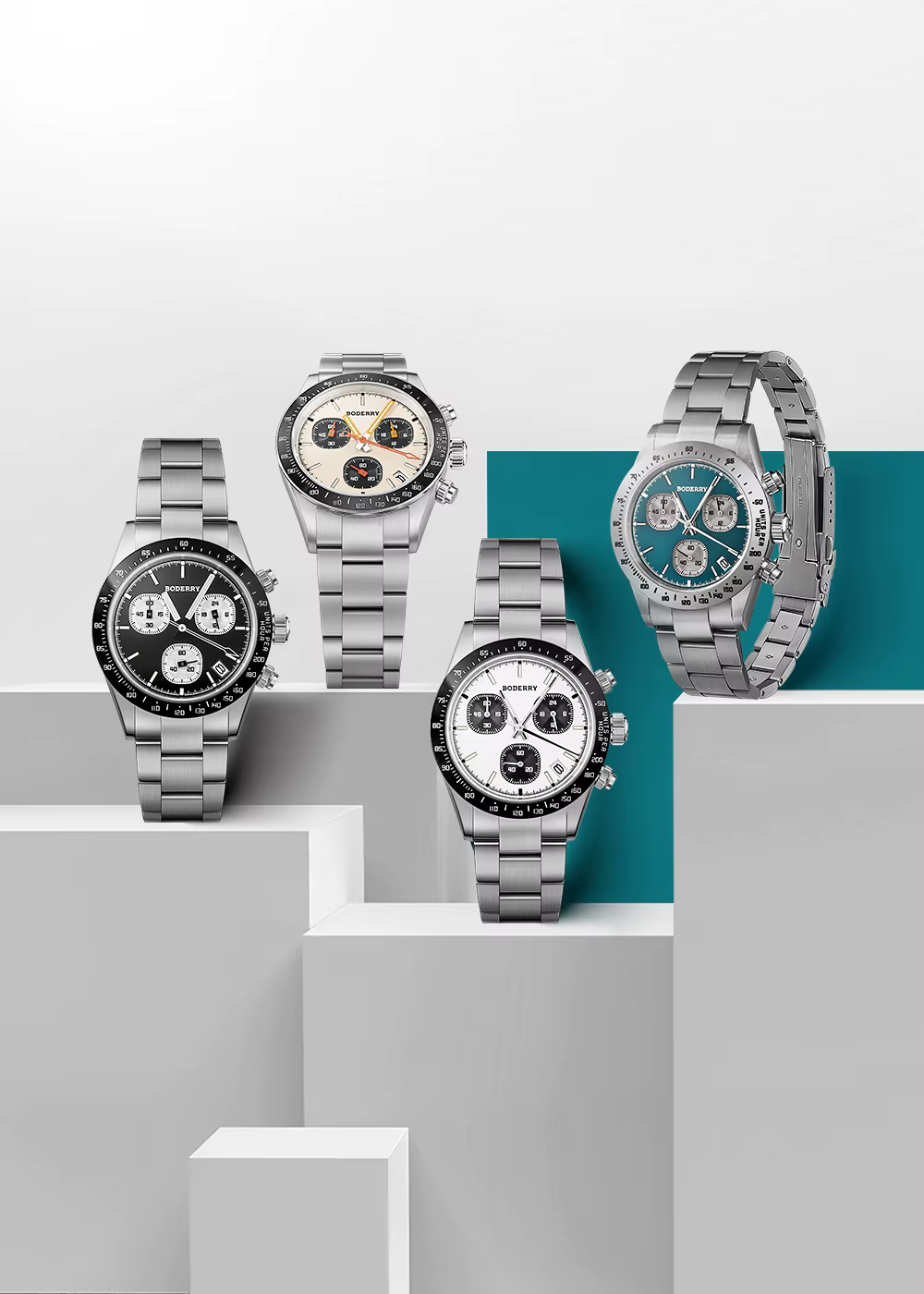 Montre chronographe Boderry GOLDACE en titane