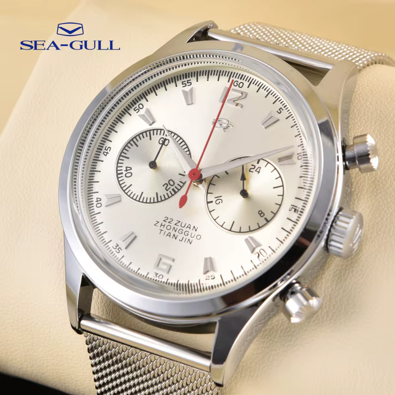 Montre Seagull Air Force Pilot's Column-wheel Chronograph Casual Entertainment Quartz Watch 1963