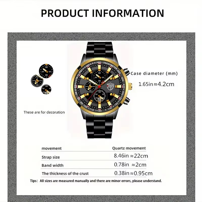 Montre à Quartz numérique pour hommes