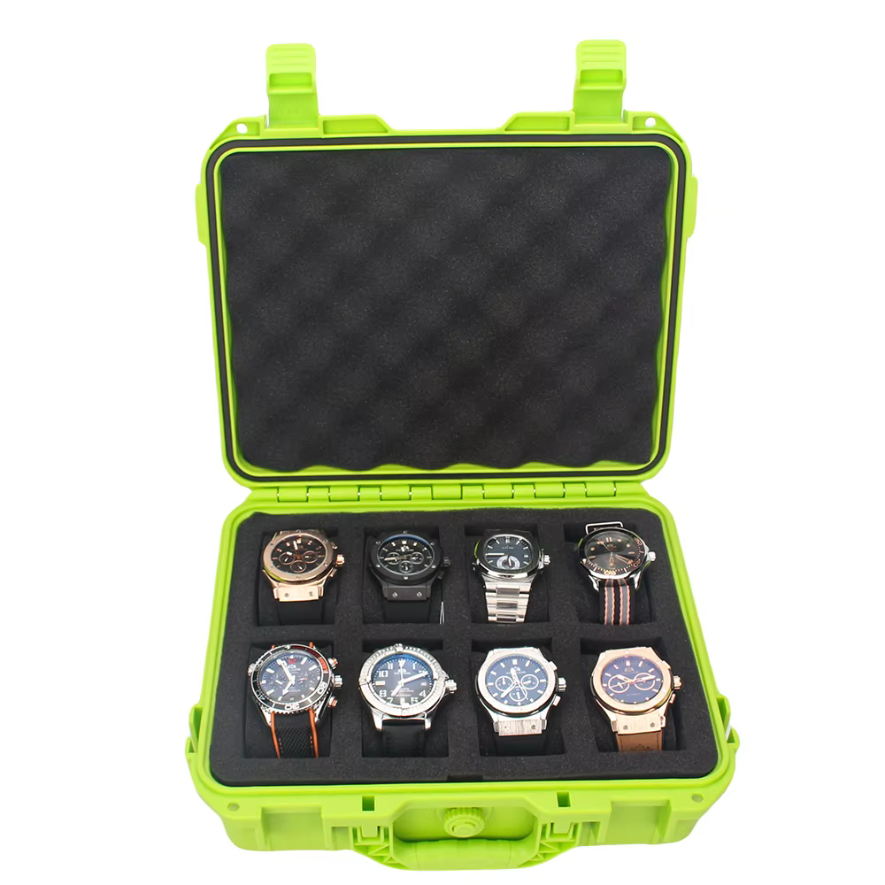 Boîte de rangement de montre de couleur à 8 grilles